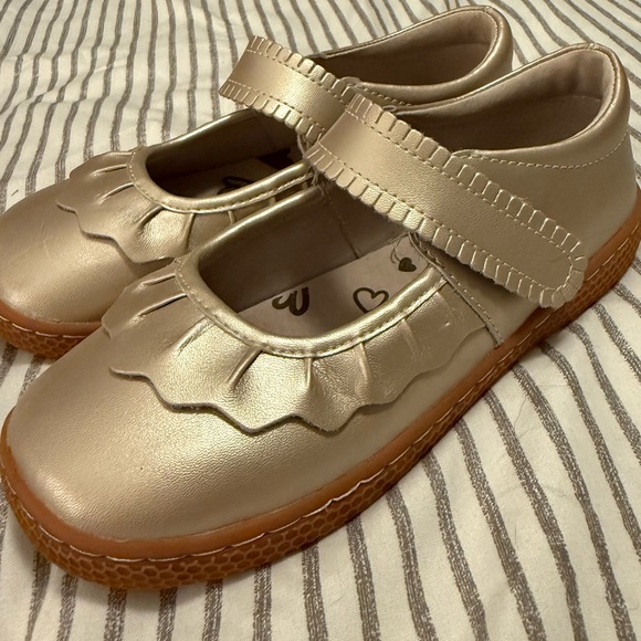 Livie & Luca Gold Mary Jane Dress Shoes - Picture 1 of 7